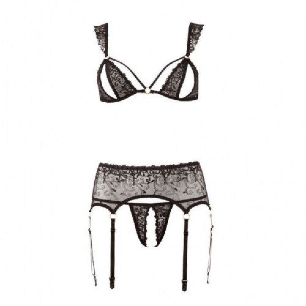Abierta Fina Lingerie Set with Embroidery