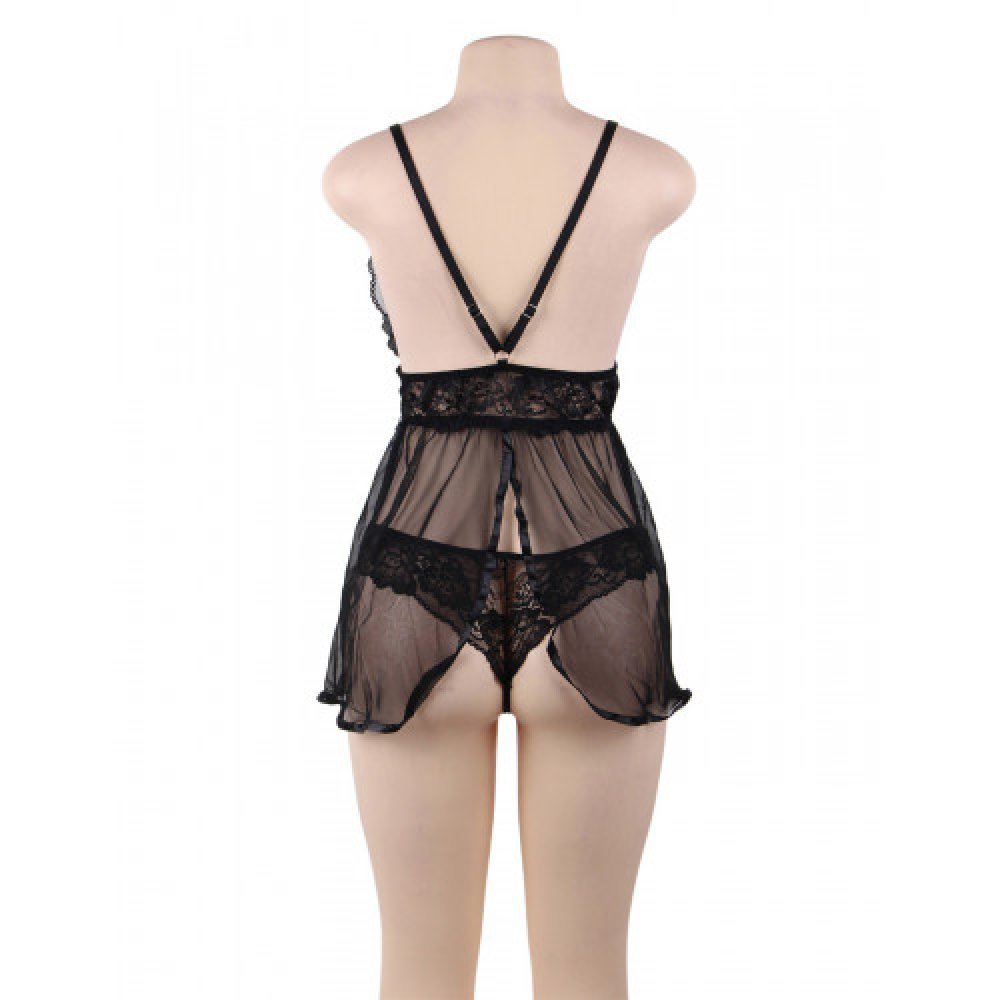 Delicate Mesh Chemise with String