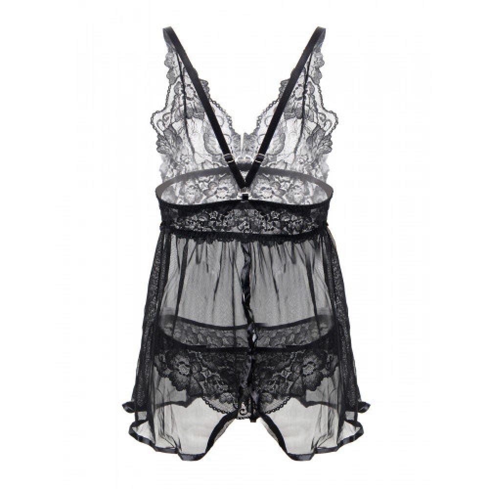 Delicate Mesh Chemise with String