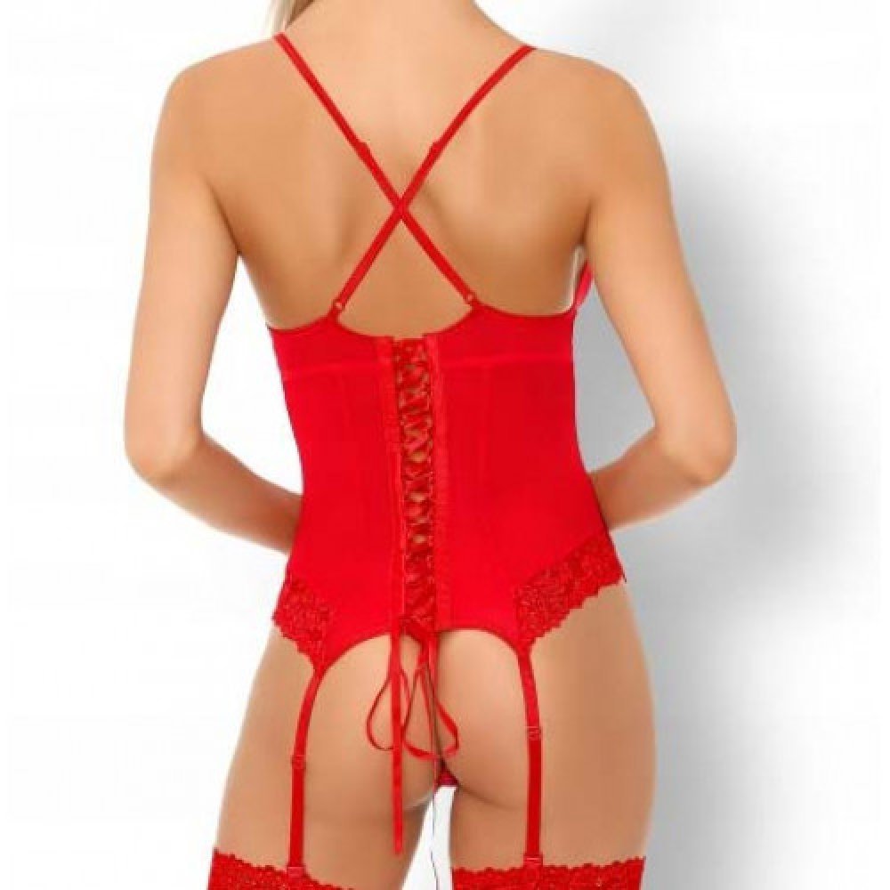 Parmin Red Corset with String