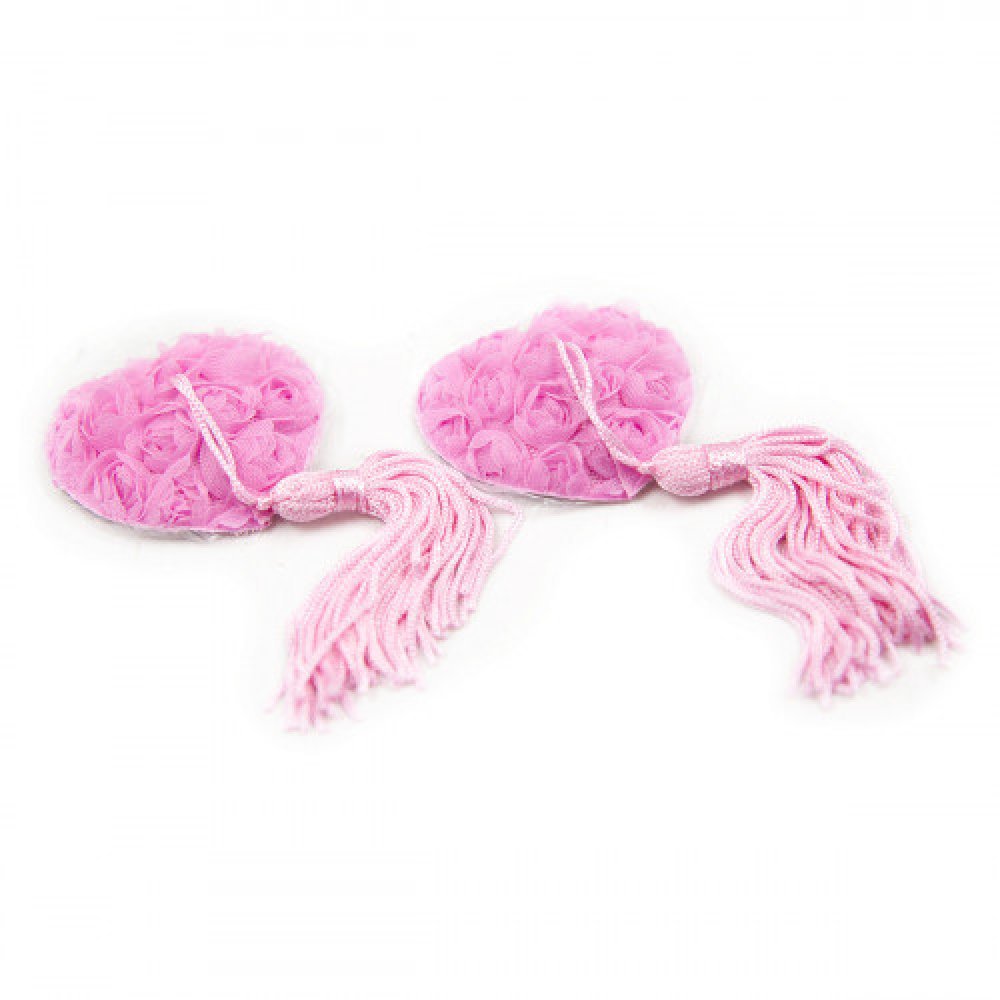 Naughty Toys Pink Burlesque Rose Nipple Pasties