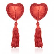 Naughty Toys Red Burlesque Heart Nipple Pasties