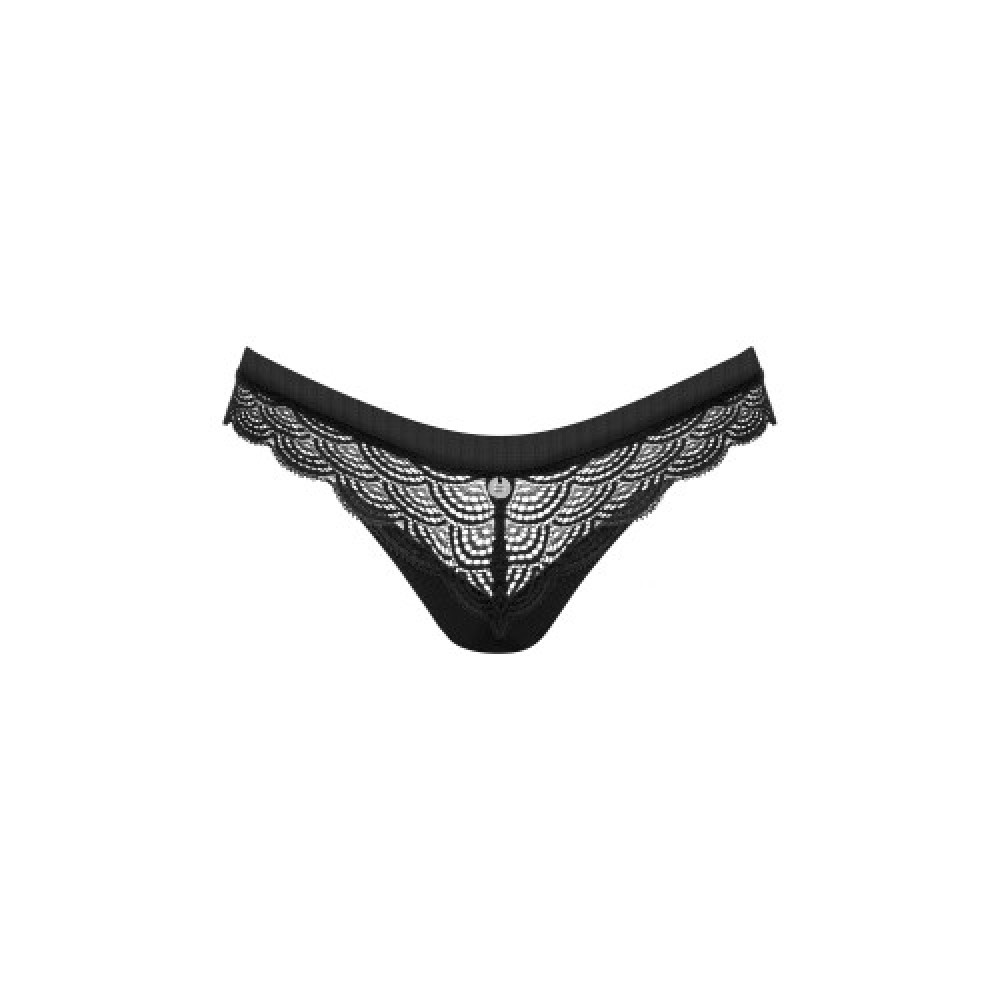 Obsessive Chemeris panties with lace Black