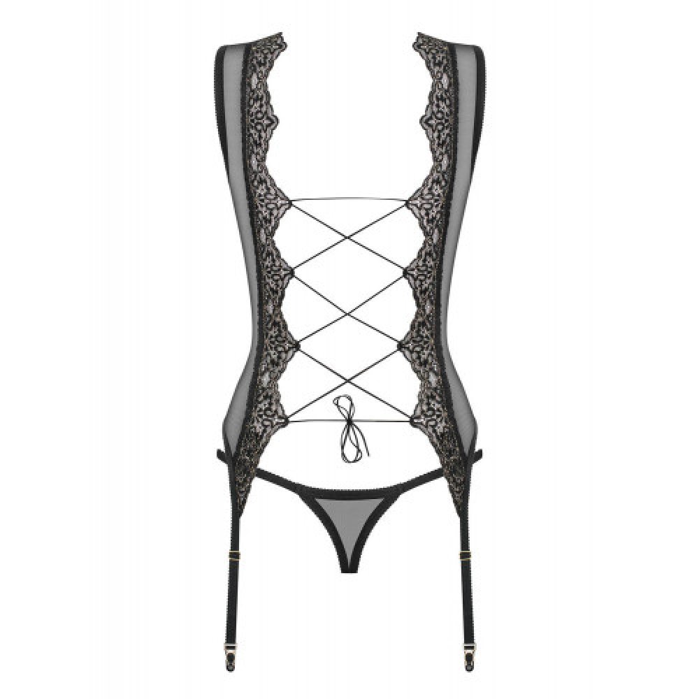 Obsessive Meshlove Corset with Thong