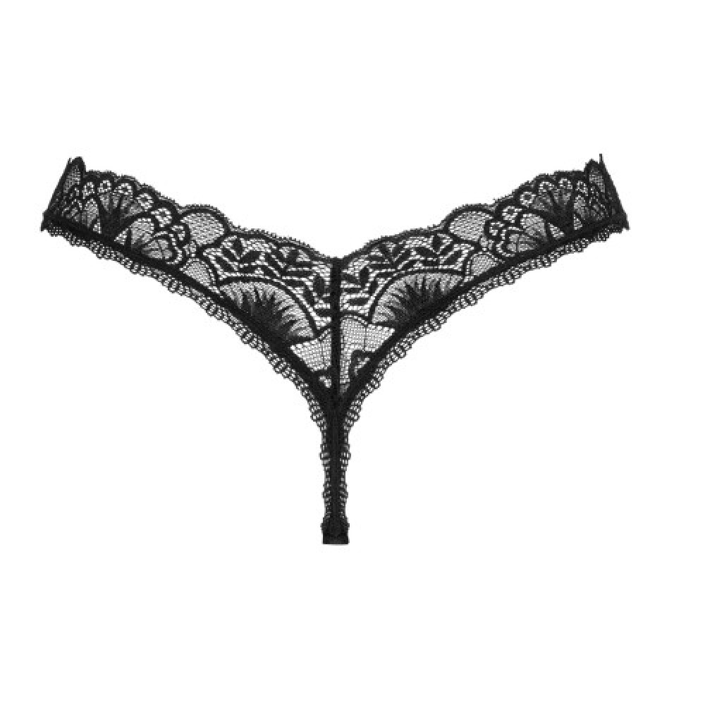 PLUS SIZE Obsessive Donna Dream lacy thong Black