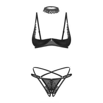 25677-plus-size-obsessive-donarella-half-bra-crotchless-thong-and-choker-black-ek6770-sexshopcyprus