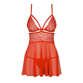 11119-Obsessive-Plus-Size-Charming-Red-Babydoll-with-Thong-LingerieCy-1