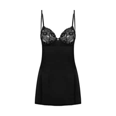 18863-Plus-size-Obsessive-Serena-Love-satin-chemise-and-thong-Black-sexshop-Limassol