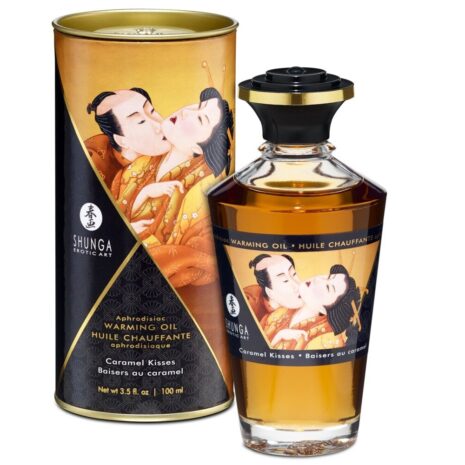 7867-shunga-intimate-kisses-aphrodisiac-romance-oil-caramel-100ml-sexshop-limassol