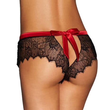 9151-Plus-Size-Black-Lace-Knickers-with-Red-Bow-Back-LingerieCy-2