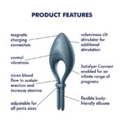 15645-satisfyer-bullseye-penis-ring-vibrator-grey-LoveBoutique-Cyprus
