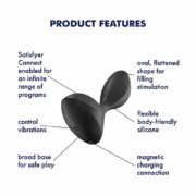 16813-satisfyer-sweet-seal-butt-plug-with-vibration-black-Love-Boutique-Cyprus