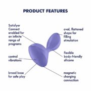 16815-satisfyer-sweet-seal-butt-plug-with-vibration-lilac-Love-Shop-Yermasoyia