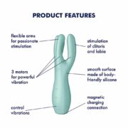 16819-satisfyer-threesome-3-clitoral-vaginal-vibrator-mint-Limassol-sexshop