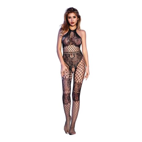 27094-black-crotchless-floral-fishnet-halter-bodystocking-sexy-lingerie-women-Love-Shop-Limassol