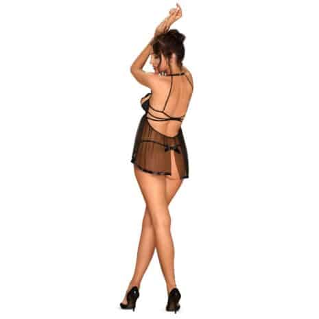 12619-obsessive-delishya-babydoll-black-Limassol-sexshop