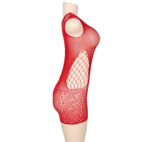 9017-hot-red-criss-cross-mini-dresssexshop-Larnaca