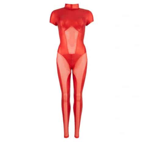 Cottelli-Red-Wetlook-Catsuit-with-Zip-Openings-48595