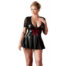 Plus-Size-Wetlook-Dress-with-Lace-Insert-77281
