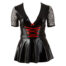 Plus-Size-Wetlook-Dress-with-Lace-Insert-77287