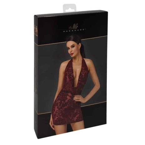 NOIR-HANDMADE-F385-noir-handmade-kink-Royal-cascade-mini-dress-sex-shop-cyprus