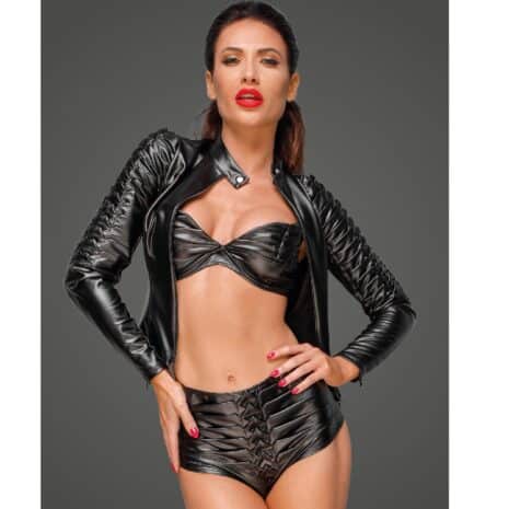 11957-noir-handmade-powerwetlook-jacket-with-pleated-sleeves-sexshop-Limassol