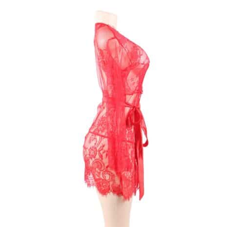 9103-floral-lace-kimono-with-string-red-loveshop-cy