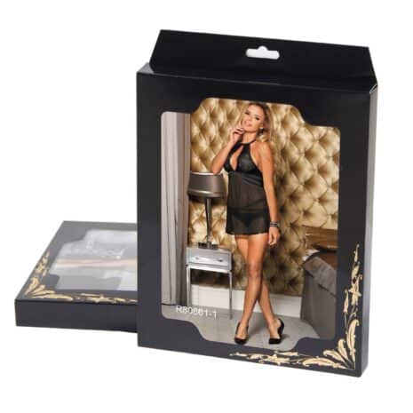 9135-adore-me-black-chemise-with-thong-Limassol-sex-shop