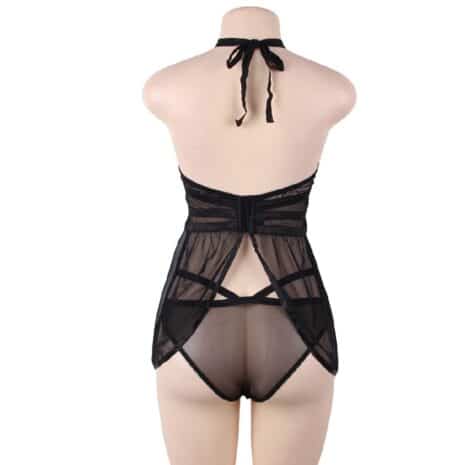 9135-adore-me-black-chemise-with-thong-sex-shop-Larnaca