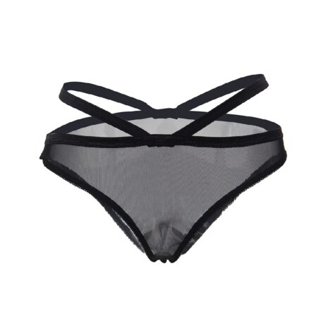 9135-adore-me-black-chemise-with-thong-sexshop-Larnaca