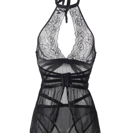 9137-Plus-Size-Adore-Me-Black-Chemise-with-Thong-87893