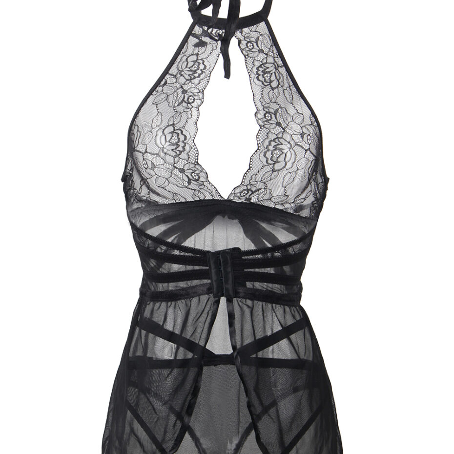 9137-Plus-Size-Adore-Me-Black-Chemise-with-Thong-87893