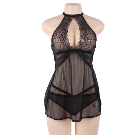 9137-plus-size-adore-me-black-chemise-with-thong-loveshop-Limassol