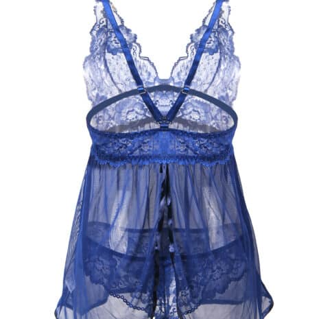 Blue-Mesh-Chemise-with-String-loveshop-Cy
