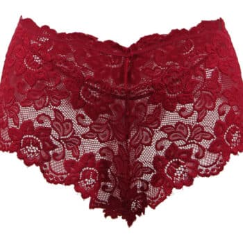 Hot-Red-Floral-Lace-Short-loveshopcy-87345