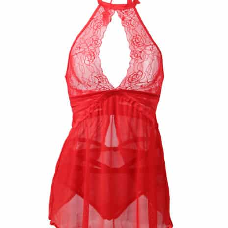 Hot-Red-Flyaway-Chemise-with-Thong-87835
