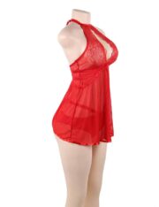 Hot-Red-Flyaway-Chemise-with-Thong-87841