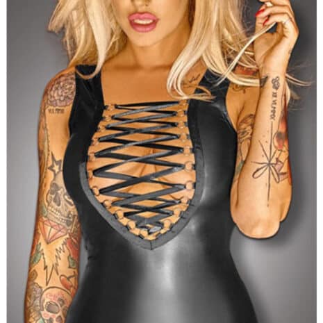 Noir-MiniDress-with-Lacing-50197