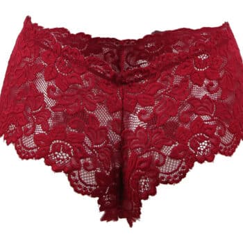 Plus-Size-Hot-Red-Floral-Lace-Short-sexshop-Cyprus