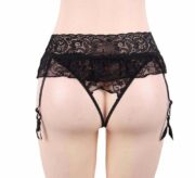 plus-size-black-lace-garter-with-crotchless-string-Larnaca-sexshop