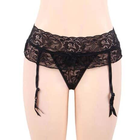 plus-size-black-lace-garter-with-crotchless-string-Limassol-sexshop