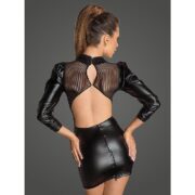 12191-noir-handmade-rebellious-minidress-with-bouffant-sleeves-Limassol-sexshop-2