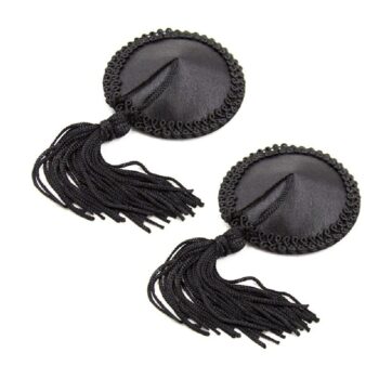 202401006-naughty-toys-black-round-nipple-covers-with-tassel-sexshop-Limassol