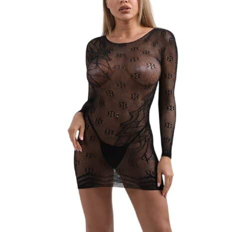 27157-black-sheer-lace-long-sleeve-mini-dress-love-shop-cyprus