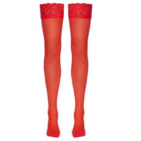 COTTELLI-SUSPENDER-STOCKINGS-9CM-LACE-RED-cottelli-elegant-suspender-red-stockings-love-shop-cy