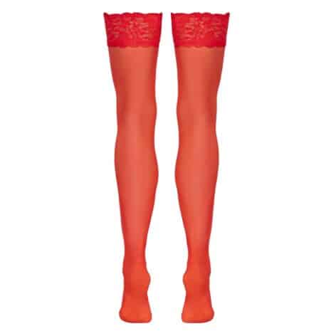 COTTELLI-SUSPENDER-STOCKINGS-9CM-LACE-RED-cottelli-elegant-suspender-red-stockings-love-shop-limassol