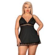11269-Obsessive-Plus-Size-Lolitte-Babydoll-With-Thong-Black-sexshop-agianapa