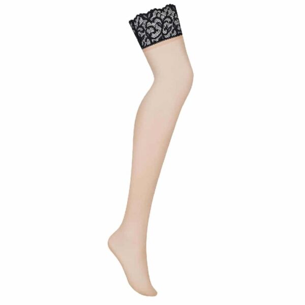13105-Obsessive-Joylace-Beige-Stockings-with-Black-Lace-sexshop-limassol