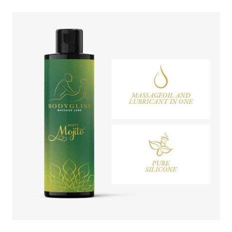 BODYGLISS-8785276067521-bodygliss-massage-oil-lubricant-minty-mojito-150ml-sex-shop-cy
