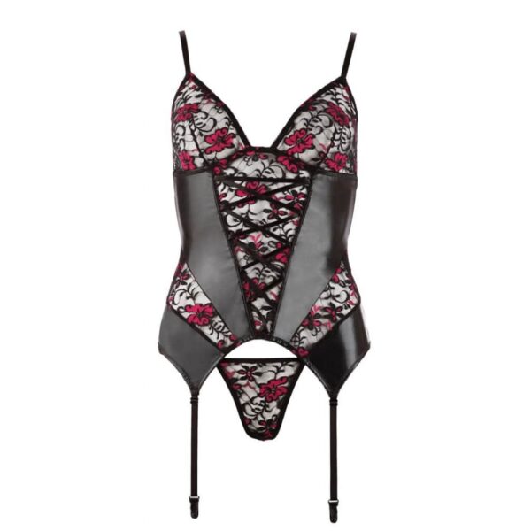 Wetlook-Basque-Set-with-Lace-and-a-matching-string-70191
